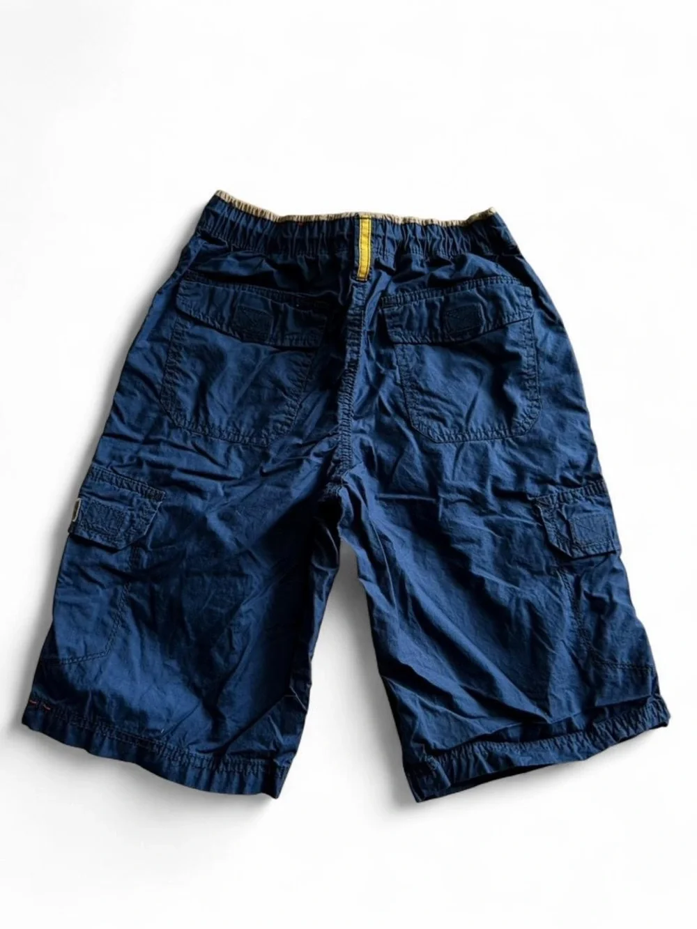 UNIONBAY Boys Navy Blue Cargo Shorts Size 10 Elastic Waist